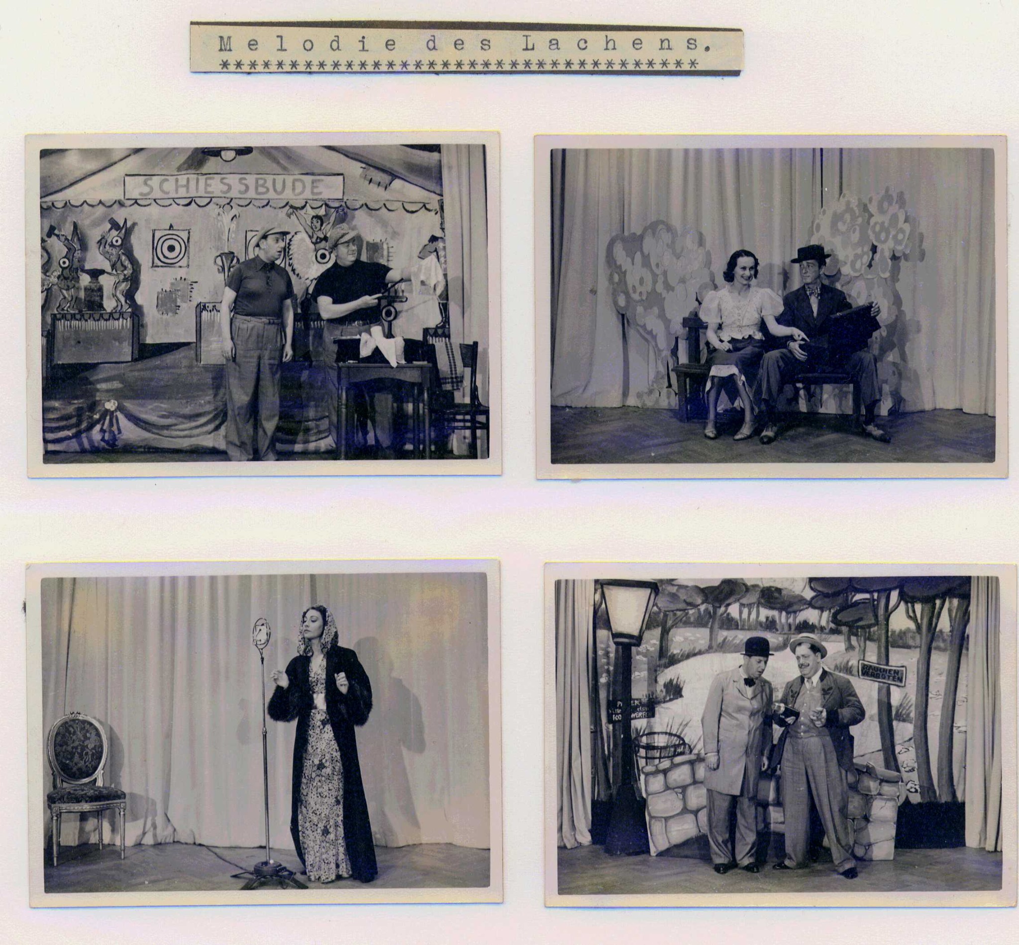 Melodie des Lachens photograph sheet 2